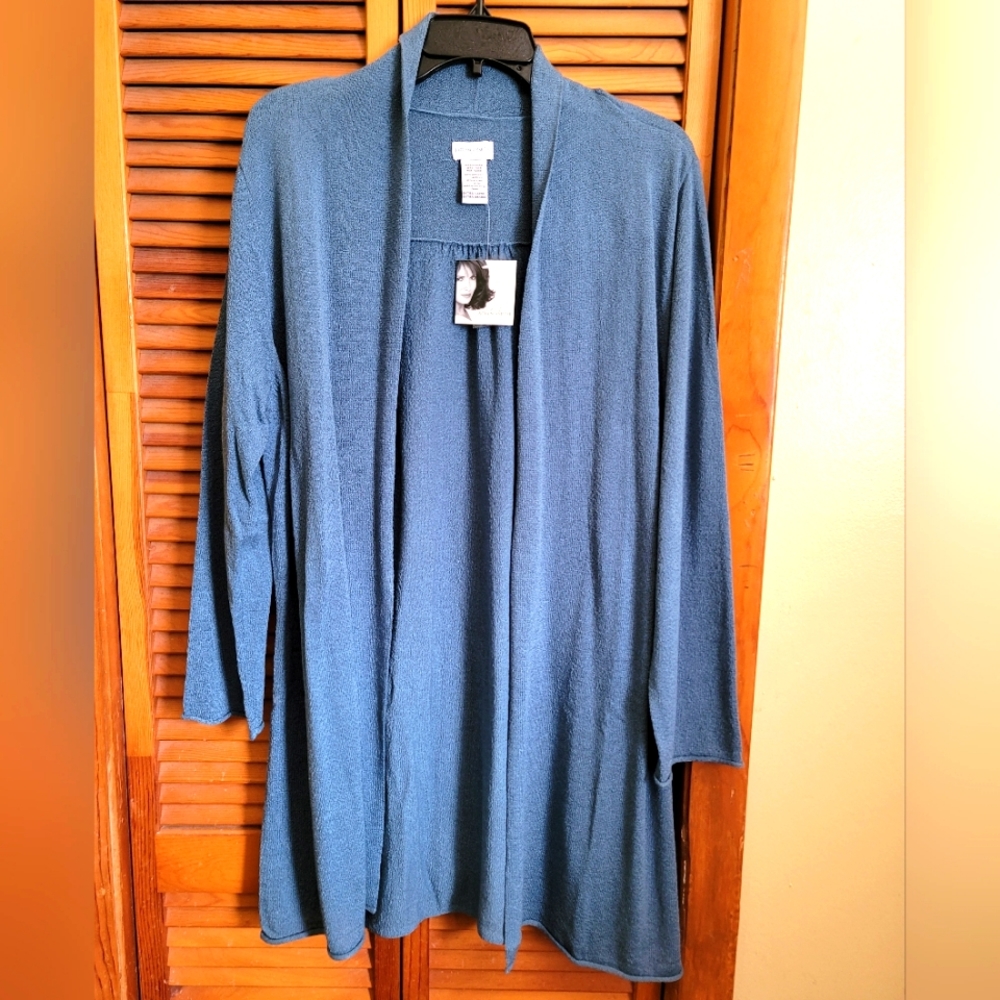 NWT Jaclyn Smith Long Sleeve Duster Size XL